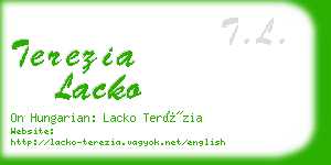 terezia lacko business card